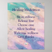 Healing Meditation Print ポスター (正面)