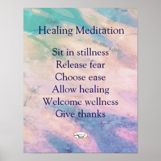 Healing Meditation Print ポスター