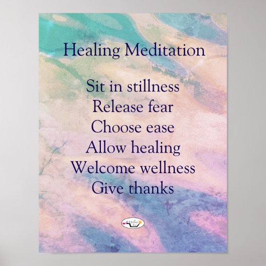 Healing Meditation Print ポスター (正面)