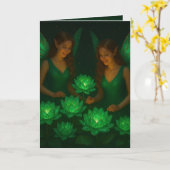 Healing Message Growth Renewal and Calm カード (黄色い花)