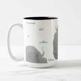 Healing Rejuvenate Octopus Maureen Girard Sea ツートーンマグカップ