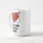 Healing Takes Time Mental Health Support  コーヒーマグカップ (正面左)