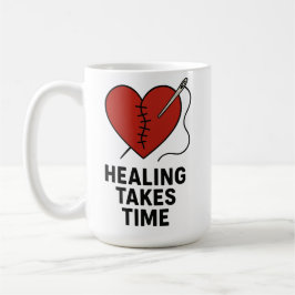 Healing Takes Time Mental Health Support  コーヒーマグカップ