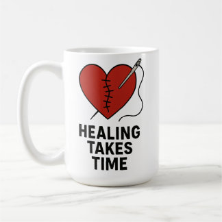 Healing Takes Time Mental Health Support コーヒーマグカップ