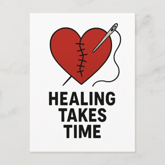 Healing Takes Time Mental Health Support ポストカード (正面)