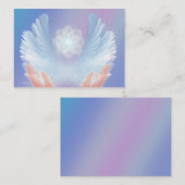 Healing with Angels Blue 名刺 (正面/裏面)