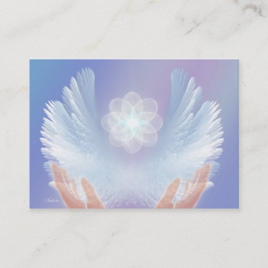 Healing with Angels Blue 名刺 (正面)