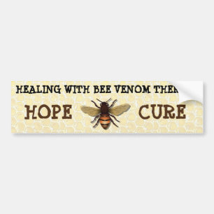 Healing with Bee Venomセラピーバンパーステッカー バンパーステッカー