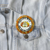 Healing with Bee Venomセラピーライムリボンボタン 缶バッジ (インサイチュ)