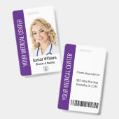 Health 気に Companyのロゴ写真 バッジ (正面＆裏面)