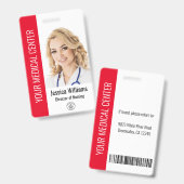 Health 気に Companyのロゴ写真 バッジ (正面＆裏面)