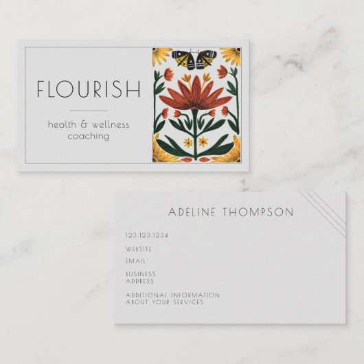 Health and Wellnessの名刺 名刺 (正面/裏面)