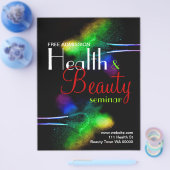 Health Beauty Seminar Flyer Invitation チラシ (シングル)