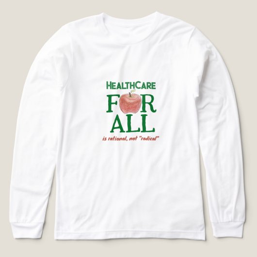 Health Care for All Is Rational Not Radical トライブレンドTシャツ (デザイン正面)