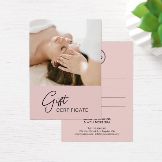 Health Coach Holistic Therapist Gift Certificate (デスク)