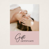 Health Coach Holistic Therapist Gift Certificate (正面)