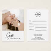 Health Coach Holistic Therapist Gift Certificate (正面&裏面)
