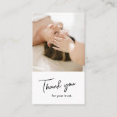 Health Coach Holistic Therapist Thank You Card 名刺 (正面)