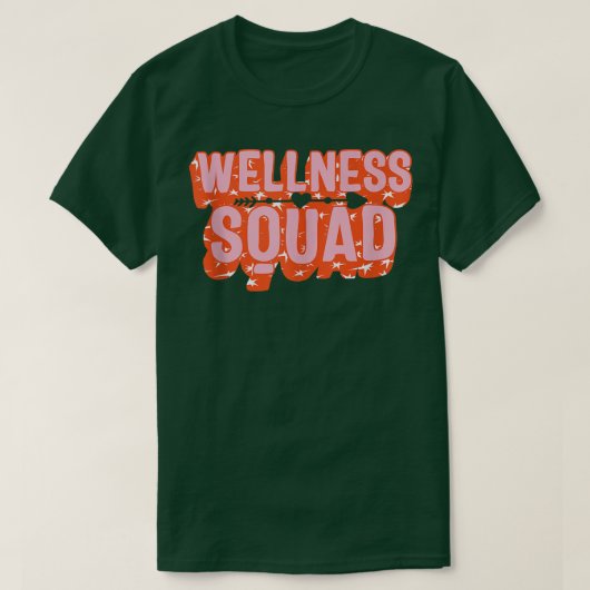 Health Coach Wellness Squad Rainbow Fitness Gym Cr Tシャツ (デザイン正面)