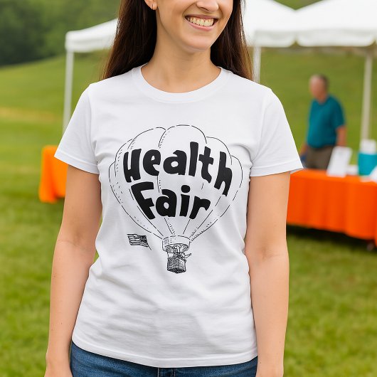 Health Fair Balloon Womens T-Shirt Tシャツ