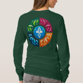 Health for All、All for Health Basic長袖 Tシャツ (裏面)