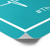 Health Heroes気に Thank You Sign Poster ポスター (角)