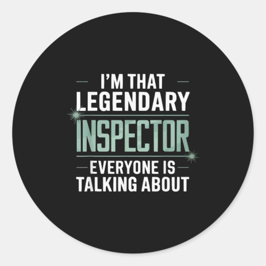 Health Inspector Job Profession Public Health _1  ラウンドシール (正面)