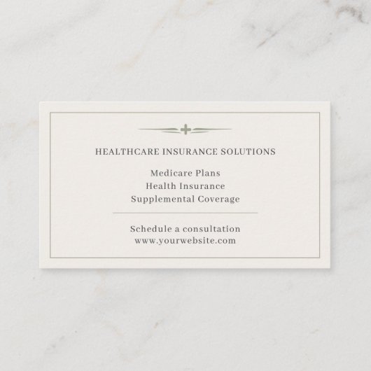 Health Insurance Advisor 名刺 (裏面)