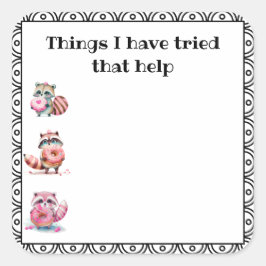 Health Journal救済の機能 スクエアシール