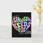 Health S Tomorrow Needs You Suicide Prevention Out カード (黄色い花)