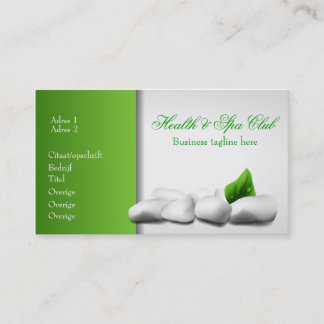 Health & Spa Club Business Card 名刺