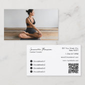 Health Wellness Blogger Content Creatorフルフォト 名刺 (正面/裏面)