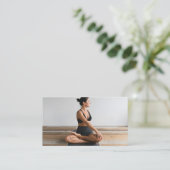 Health Wellness Blogger Content Creatorフルフォト 名刺 (スタンド正面)