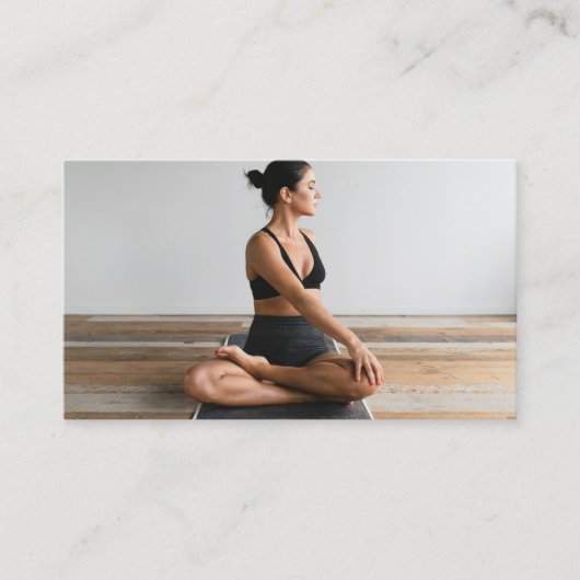 Health Wellness Blogger Content Creatorフルフォト 名刺 (正面)