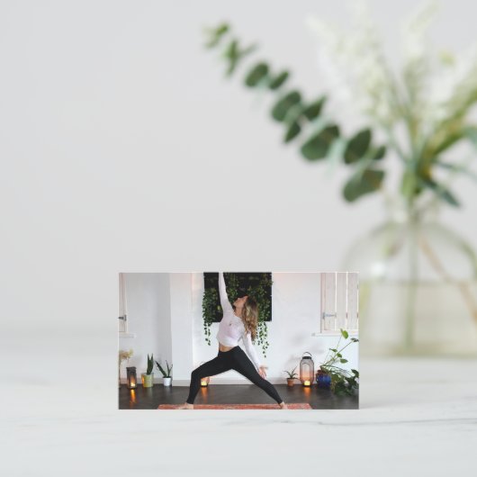 Health Wellness Influencer Content Creatorの写真 名刺 (スタンド正面)