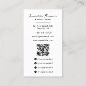 Health Wellness Influencer Content Creatorの写真 名刺 (裏面)