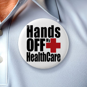 HealthCareをオフにする 缶バッジ