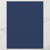 Healthcare Clinic Doctor Custom Logo Navy Blue  チラシ (裏面)