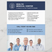 Healthcare Clinic Doctor Logo Photo QR Code  チラシ (正面)