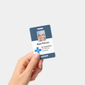 Healthcare Employee Custom Logo & Photo Badge バッジ (手持ち)