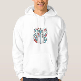 Healthcare Hero Hoodie – Vial & Syringe Art  パーカ