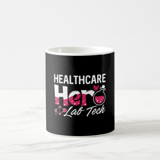 Healthcare Hero Lab Tech Laboratory Technician コーヒーマグカップ (中央)