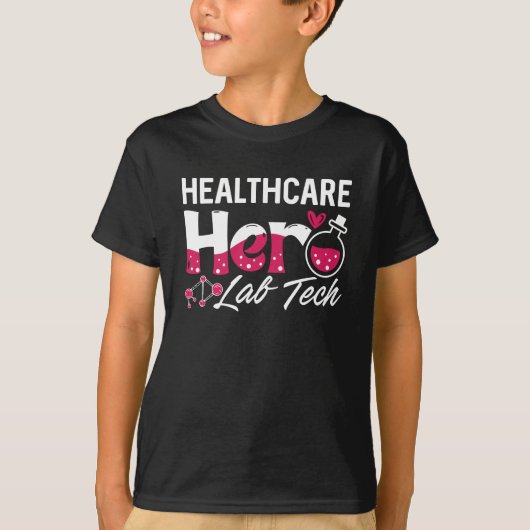 Healthcare Hero Lab Tech Laboratory Technician Tシャツ (正面)