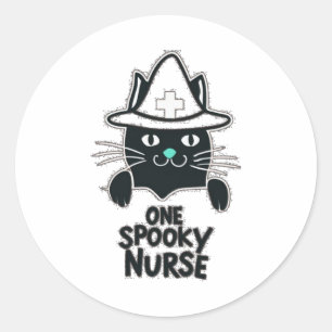 Healthcare Hero with Nine Lives - 1つの不気味ナース ラウンドシール