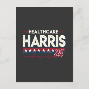 HealthCare Hotties For Harris 24 Kamala Walzナース ポストカード