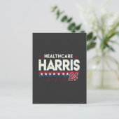 HealthCare Hotties For Harris 24 Kamala Walzナース ポストカード (スタンド正面)