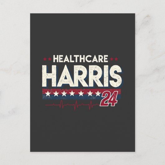 HealthCare Hotties For Harris 24 Kamala Walzナース ポストカード (正面)