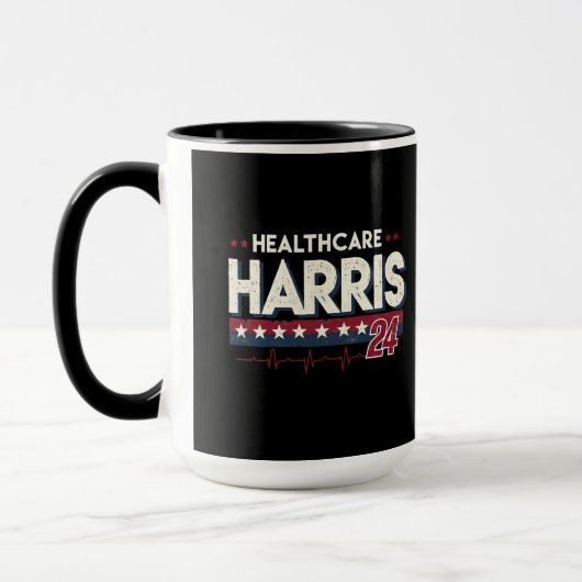 HealthCare Hotties For Harris 24 Kamala Walzナース マグカップ (左)