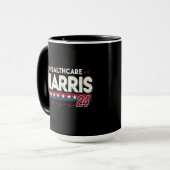 HealthCare Hotties For Harris 24 Kamala Walzナース マグカップ (正面左)
