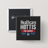 HealthCare Hotties For Harris 24 Kamala Walzナース 缶バッジ (正面&裏面)
